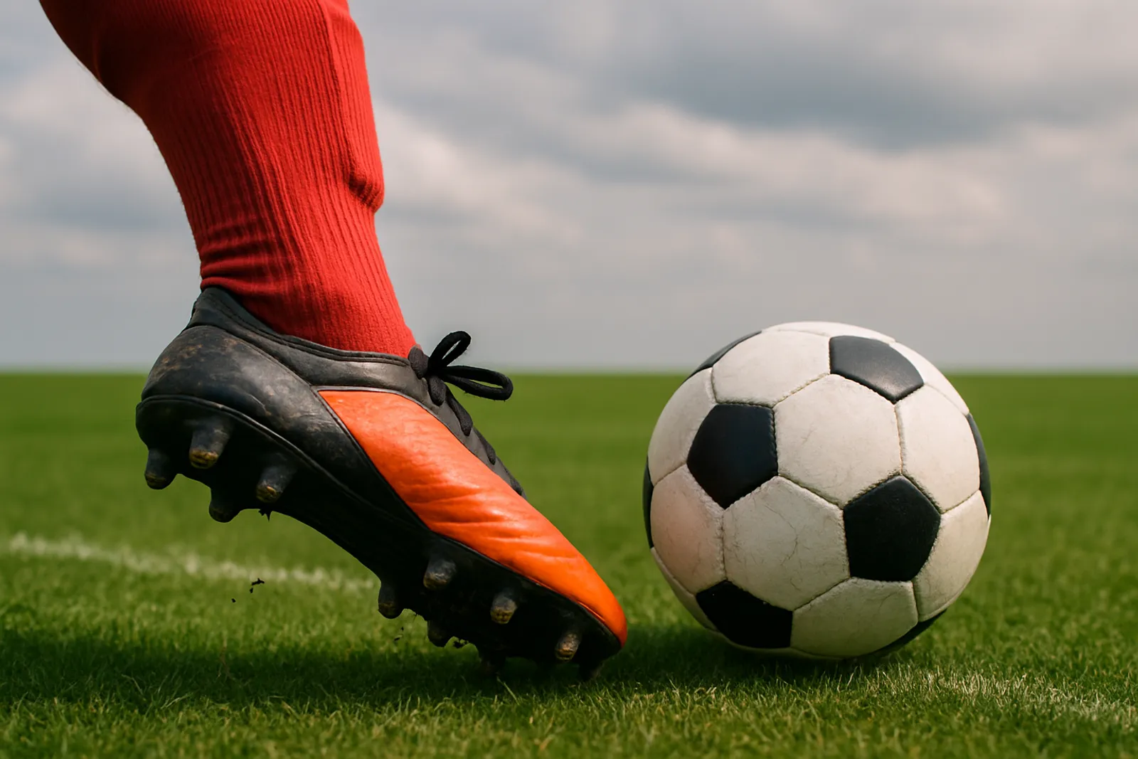Soccer Foot and Ball
